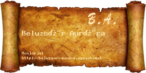 Beluzsár Auróra névjegykártya